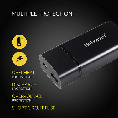 Універсальна мобільна батарея Intenso PM5200 5200mAh USB-A (7323520), black