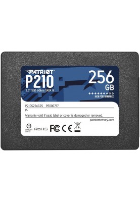 Накопичувач SSD  256GB Patriot P210 2.5" SATAIII TLC (P210S256G25)