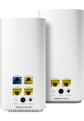 Бездротовий маршрутизатор Asus ZenWiFi Mini CD6 2PK White (CD6-2-PK)