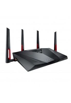 Бездротовий маршрутизатор Asus RT-AC88U (AC3100 8x1G LAN, 1x1G WAN, 1xUSB 2.0, 1xUSB 3.0 , 2 зовнішні  антени)