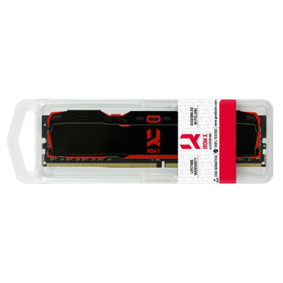 Модуль пам`ятi DDR4 16GB/2666 Goodram Iridium X Black (IR-X2666D464L16/16G)
