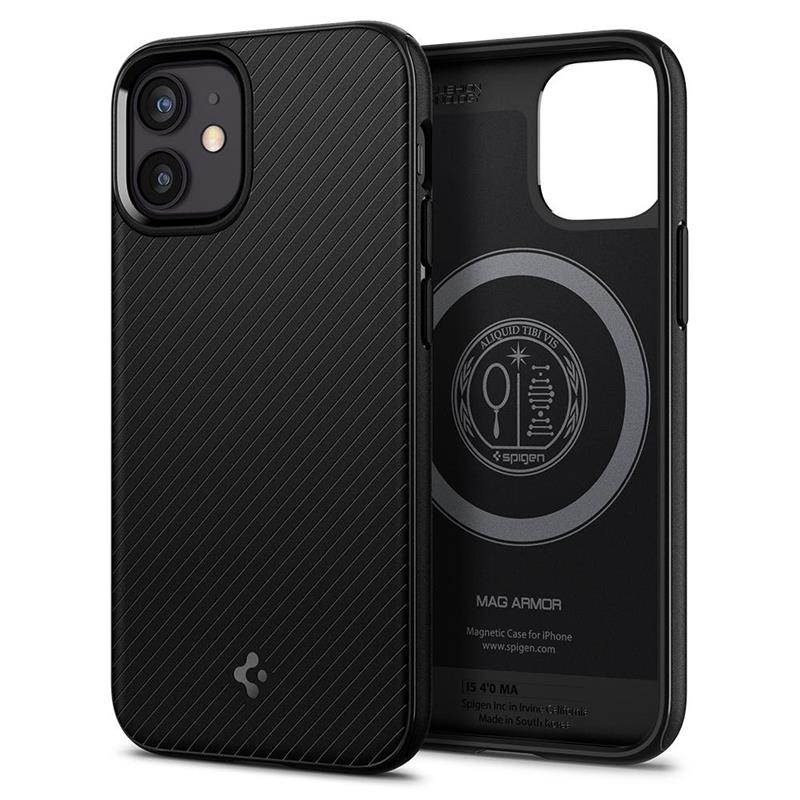 Чохол-накладка Spigen Mag Armor для Apple iPhone 12 Mini Black (ACS01866)