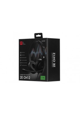 Гарнітура 2E CH12 USB Black (2E-CH12SU)