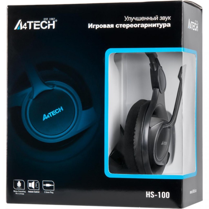 Гарнитура A4Tech HS-100 Black