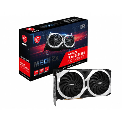 Відеокарта AMD Radeon RX 6750 XT 12GB GDDR6 MECH 2X MSI (Radeon RX 6750 XT MECH 2X 12G OC)