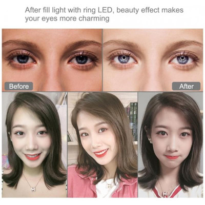 Кільцева LED-лампа Puluz PKT3061B 11.8"+ штатив 1.65 м (PKT3061B)