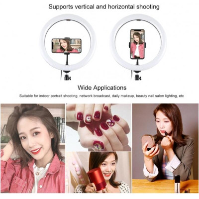 Кільцева LED-лампа Puluz PKT3061B 11.8"+ штатив 1.65 м (PKT3061B)