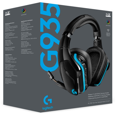 Гарнітура Logitech G935 Wireless Black (981-000744)