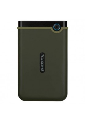 Накопичувач зовнiшнiй HDD 2.5" USB 1.0TB Transcend StoreJet 25M3 Military Green Slim (TS1TSJ25M3G)