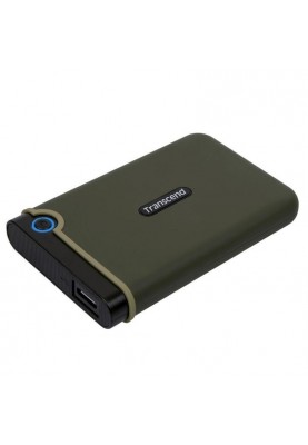 Накопичувач зовнiшнiй HDD 2.5" USB 1.0TB Transcend StoreJet 25M3 Military Green Slim (TS1TSJ25M3G)