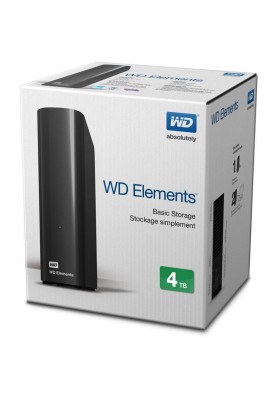 Зовнішній жорсткий диск 3.5" USB 4.0TB WD Elements Desktop (WDBWLG0040HBK-EESN)