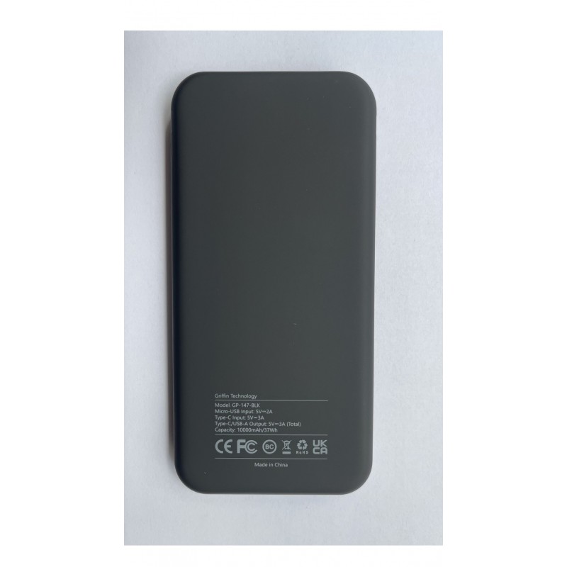 Универсальная мобильная батарея Griffin GP-147 10000mAh Black (GP-147-BLK)