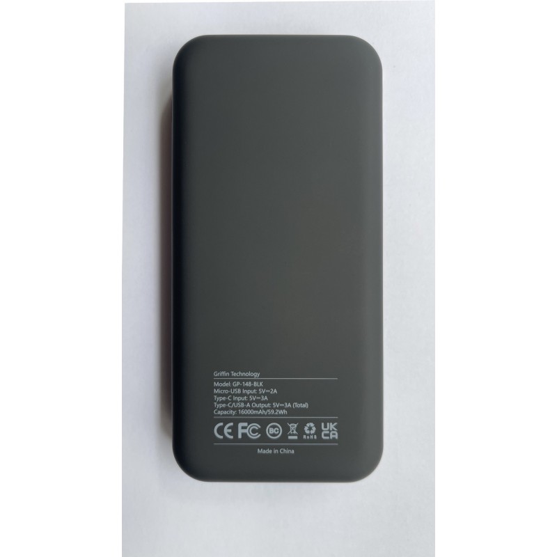 Универсальная мобильная батарея Griffin GP-148 16000mAh Black (GP-148-BLK)