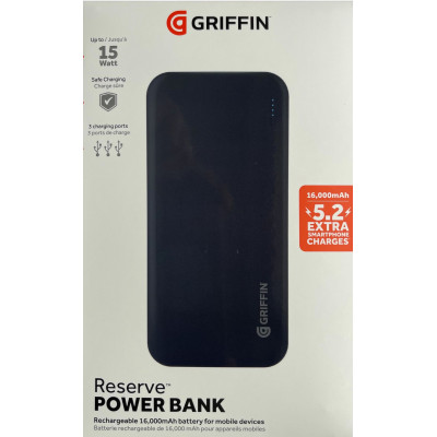 Універсальна мобільна батарея Griffin GP-148 16000mAh Black (GP-148-BLK)