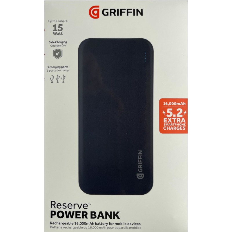 Универсальная мобильная батарея Griffin GP-148 16000mAh Black (GP-148-BLK)