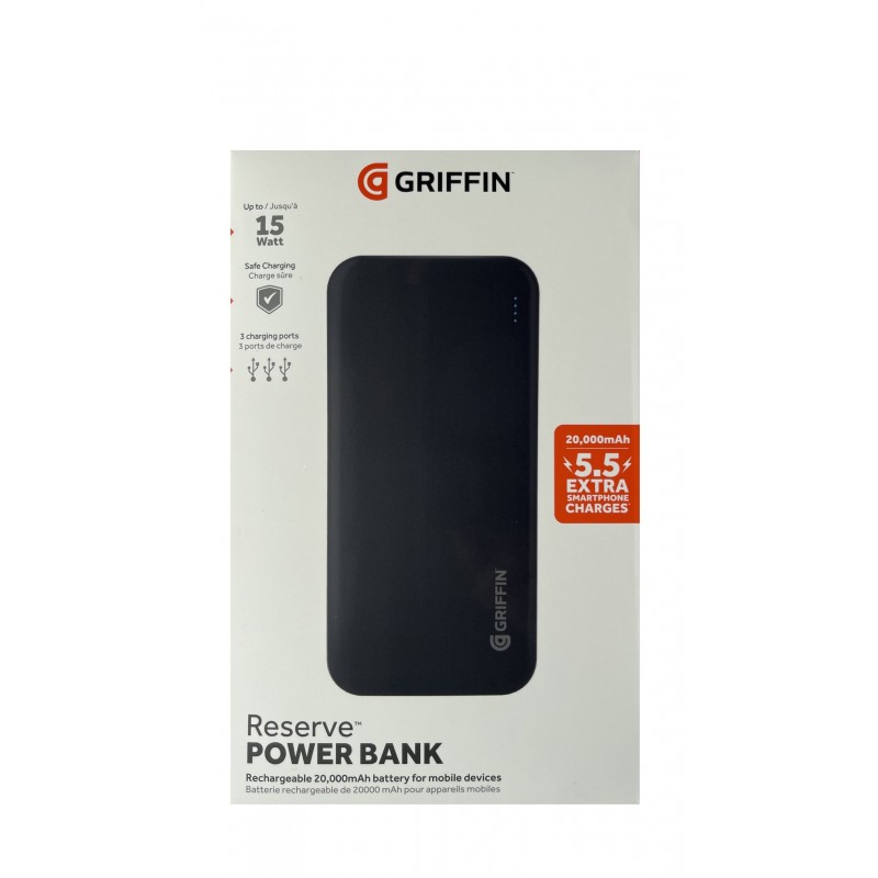 Універсальна мобільна батарея Griffin GP-149 20000mAh Black (GP-149-BLK)