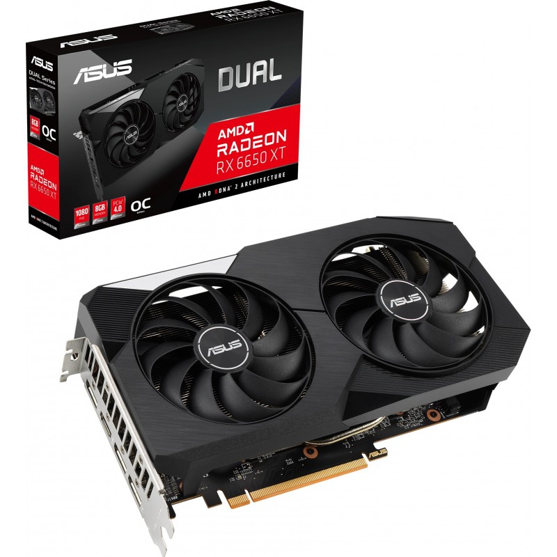 Відеокарта AMD Radeon RX 6650 XT 8GB GDDR6 Dual OC Asus (DUAL-RX6650XT-O8G)