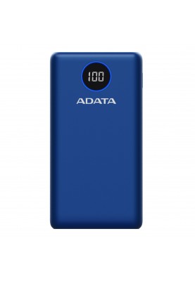 Універсальна мобільна батарея A-DATA P20000QCD 20000mAh Blue