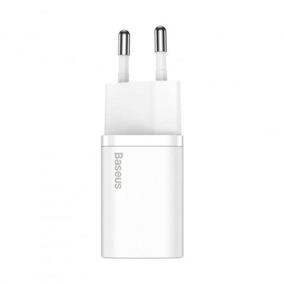 Мережевий зарядний пристрій Baseus Super Si Quick Charger (1USBx3A) White (TZCCSUP-B02) + кабель Lightning Мережевий зарядний пристрій Baseus Super Si Quick Charger (1USBx3A) White (TZCCSUP-B02) + кабель Lightning