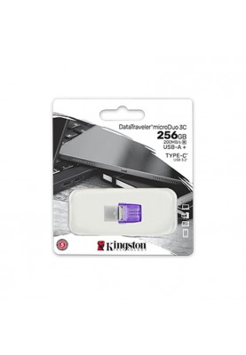 Флеш-накопичувач USB3.2 256GB Type-C Kingston DataTraveler microDuo 3C (DTDUO3CG3/256GB)