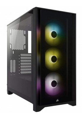 Корпус Corsair iCUE 4000X RGB Tempered Glass Black (CC-9011204-WW) без БЖ