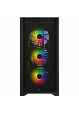 Корпус Corsair iCUE 4000X RGB Tempered Glass Black (CC-9011204-WW) без БЖ