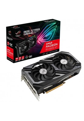 Видеокарта AMD Radeon RX 6600 XT 8GB GDDR6 ROG Strix Gaming OC Asus (ROG-STRIX-RX6600XT-O8G-GAMING)
