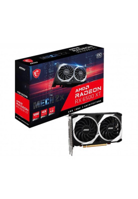 Відеокарта AMD Radeon RX 6500 XT 4GB GDDR6 Mech 2X 4G OC MSI (Radeon RX 6500 XT MECH 2X 4G OC)
