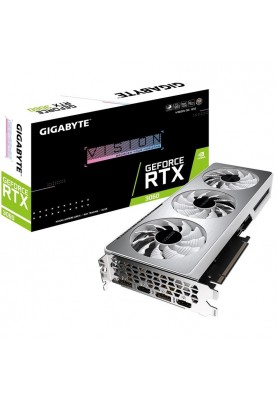 Відеокарта GF RTX 3060 12GB GDDR6 Vision OC Gigabyte (GV-N3060VISION OC-12GD 2.0) (LHR)