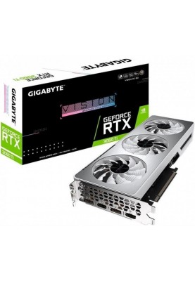 Відеокарта GF RTX 3060 Ti 8GB GDDR6 Vision OC Gigabyte (GV-N306TVISION OC-8GD 2.0) (LHR)