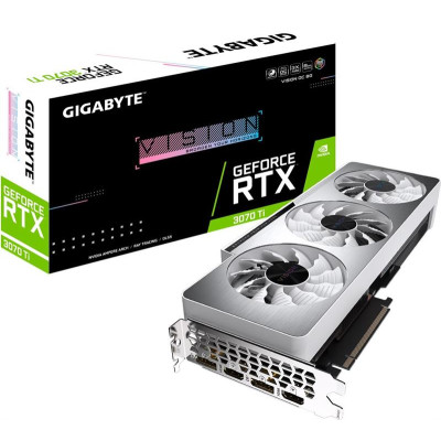 Відеокарта GF RTX 3070 Ti 8GB GDDR6X Vision OC Gigabyte (GV-N307TVISION OC-8GD)