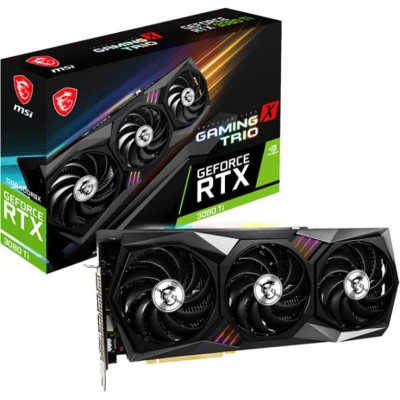 Видеокарта GF RTX 3080 Ti 12GB GDDR6X Gaming Trio MSI (GeForce RTX 3080 Ti GAMING TRIO 12G)