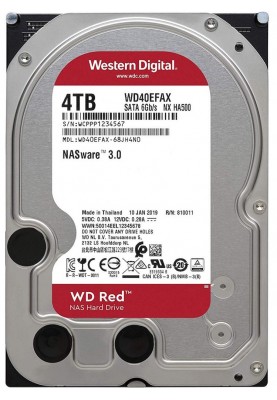 Накопичувач HDD SATA 4.0TB WD Red 5400rpm 256MB (WD40EFAX)