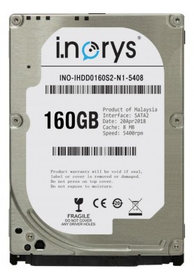 Накопичувач HDD 2.5" SATA  160GB i.norys 5400rpm 8MB (INO-IHDD0160S2-N1-5408)