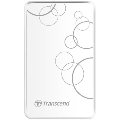 Зовнішній жорсткий диск 2.5" USB 2.0TB Transcend StoreJet (TS2TSJ25A3W)