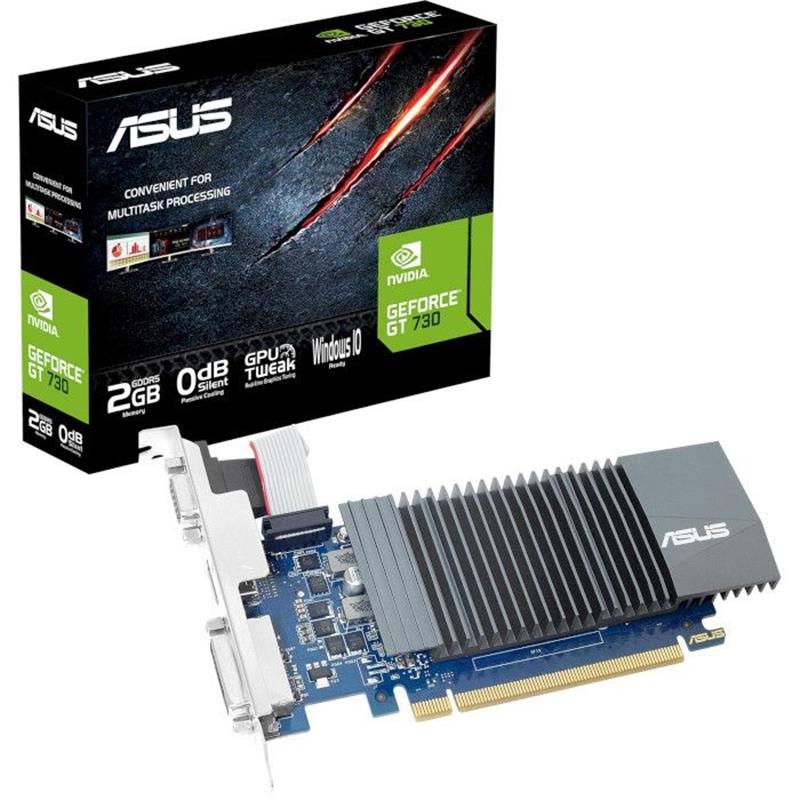 Відеокарта GF GT 730 2GB GDDR5 Low Profile Asus (GT730-SL-2GD5-BRK-E)