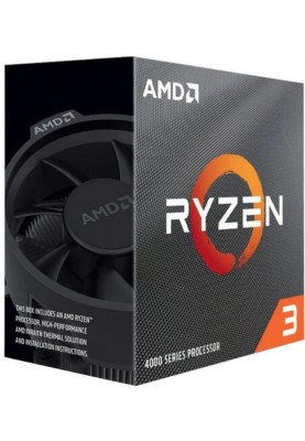 Процесор AMD Ryzen 3 4100 (3.8GHz 4MB 65W AM4) Box (100-100000510BOX)