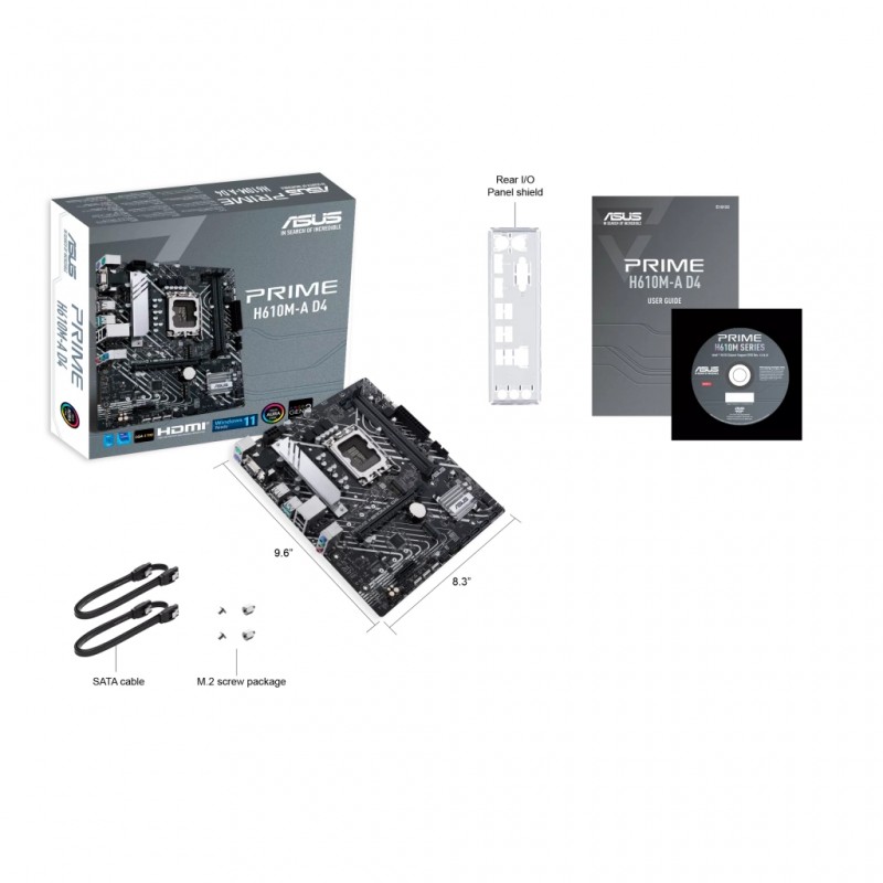 Материнська плата Asus Prime H610M-A D4 Socket 1700