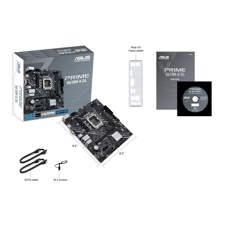 Материнська плата Asus Prime H610M-K D4 Socket 1700