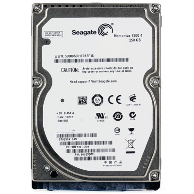 Накопичувач HDD 2.5" SATA 250GB Seagate 16MB 7200 rpm (ST9250410AS) Refurbished