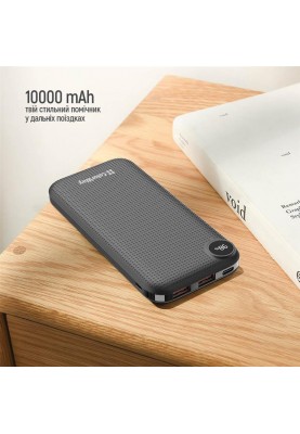 Універсальна мобільна батарея ColorWay LCD 10000mAh Black (CW-PB100LPI3BK-PDD)