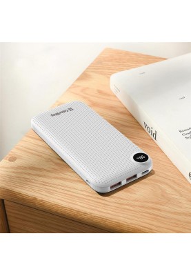 Універсальна мобільна батарея ColorWay LCD 10000mAh White (CW-PB100LPI3WT-PDD)