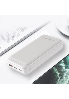 Універсальна мобільна батарея ColorWay Slim 20000mAh White (CW-PB200LPG3WT-PD)