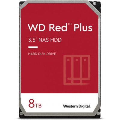 Накопичувач HDD SATA 8.0TB WD Red Plus 7200rpm 256MB (WD80EFBX)