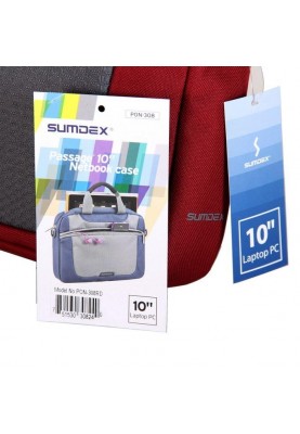 Сумка для ноутбука Sumdex PON-308RD 10" Red/Gray