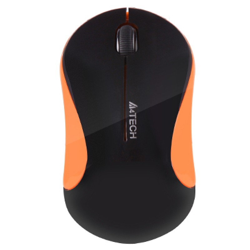 Мышь беспроводная A4Tech G3-270N Black/Orange USB V-Track