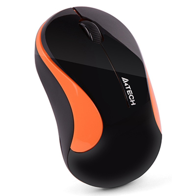 Мышь беспроводная A4Tech G3-270N Black/Orange USB V-Track