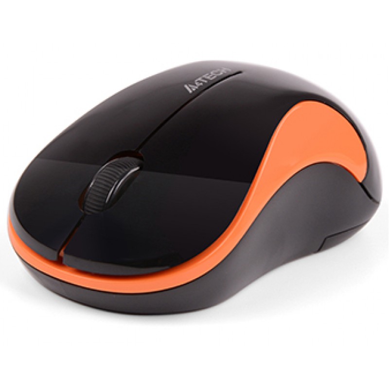 Мышь беспроводная A4Tech G3-270N Black/Orange USB V-Track