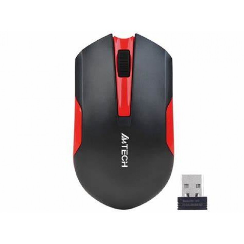 Мышь беспроводная A4Tech G3-200N Black/Red USB V-Track