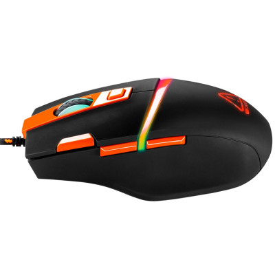 Мишка Canyon Sulaco CND-SGM04RGB Black/Orange USB